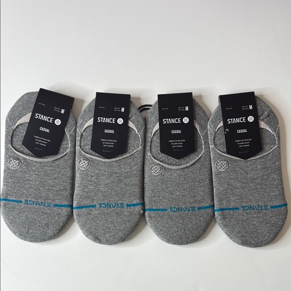 Stance Other - Stance Icon No Show Socks 4 Pairs Gray Medium